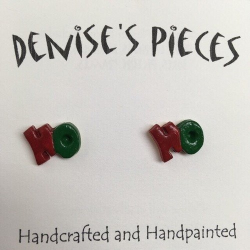 Christmas earrings plaster - earrings,