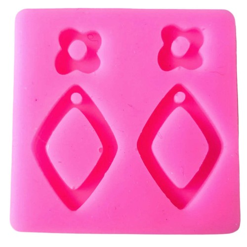 Daisy earrings resin - earrings,