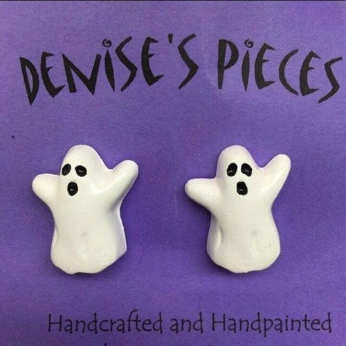 Halloween ghost earrings - halloween, cute