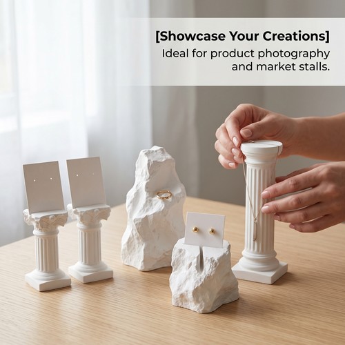 Plaster jewelry display stand - display,