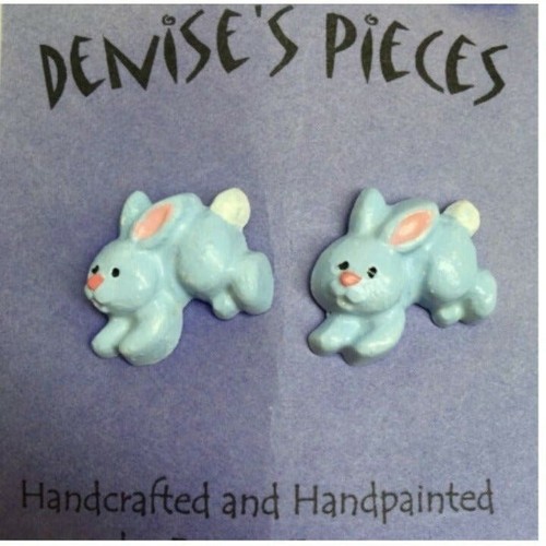 Easter bunny pierced earrings - easter,
