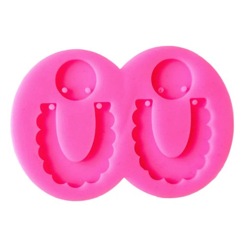 Hoop earrings resin silicone - resin,