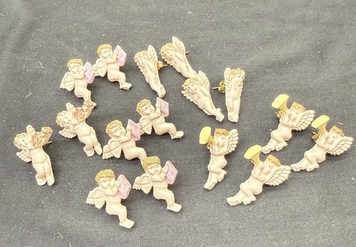 Vintage cherub angel resin - vintage,