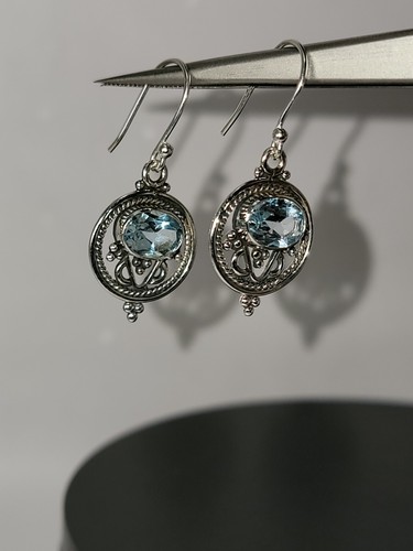 Natural blue topaz 925 - blue,