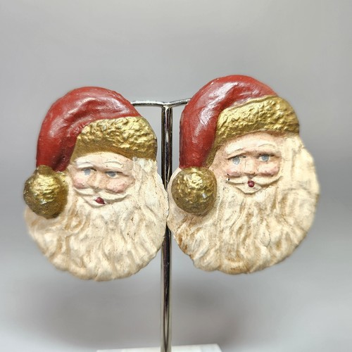 Vintage santa claus earrings - vintage,